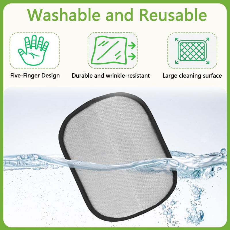Bumilily 2 Packs Electrostatic Pet Hair Remover Glove for Dogs and Cats â€“ Reusable Brush Pet Hair Removal Glove for Furniture, Car Interiors, Bedding & Clothing - Image 4