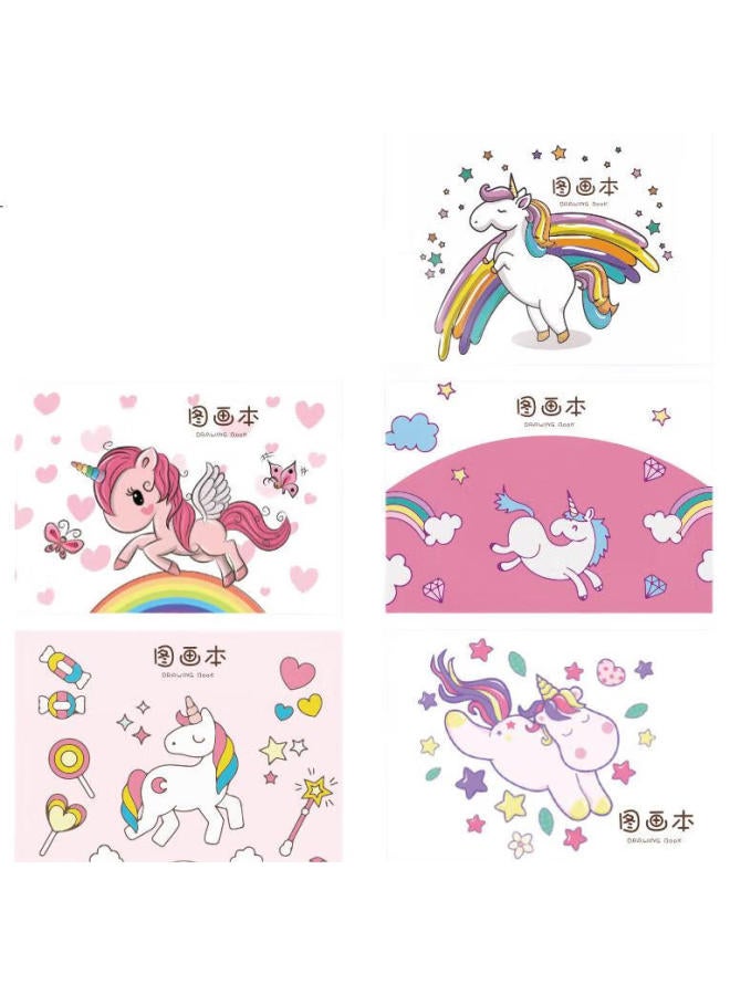 Simaa [Lowest Price Online] Simaa A4 Thick 80G Blank Sketchbook For Children, Kindergarten Art Drawing Book, Student Stationery, 290*210Mm, Pink, Pack Of 10 - Image 2