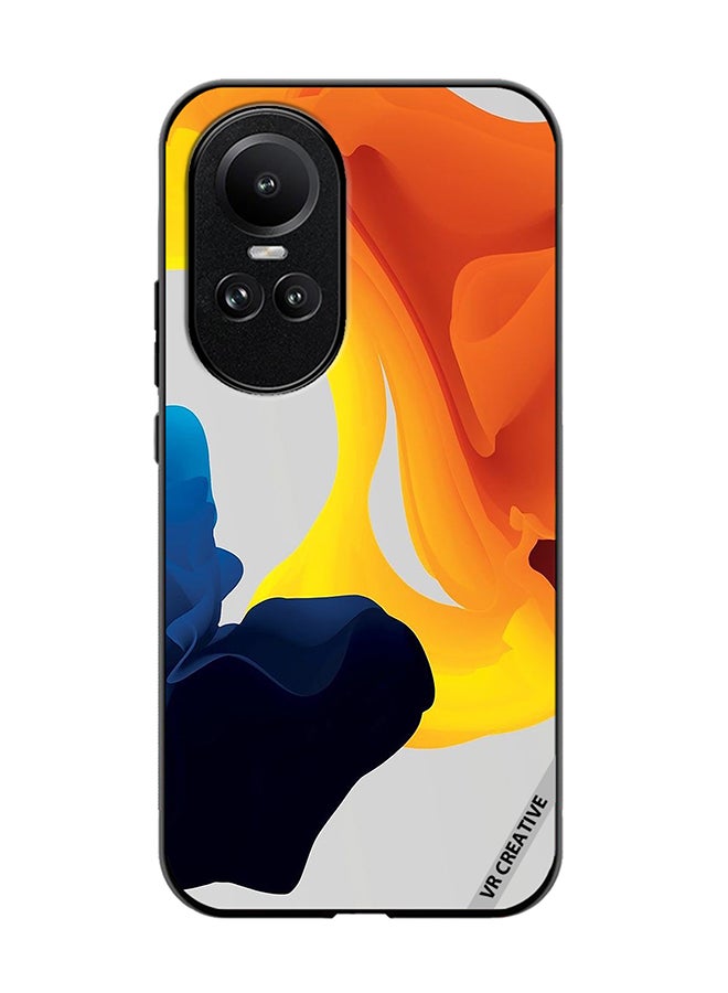 VR CREATIVE Protective Case Cover For Oppo Reno 10 Fluid Color Layers Design Multicolour - Image 1