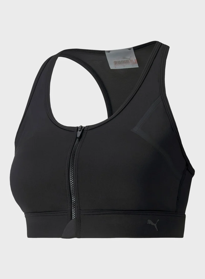 PUMA High Impact Front Zip Racerback Bra