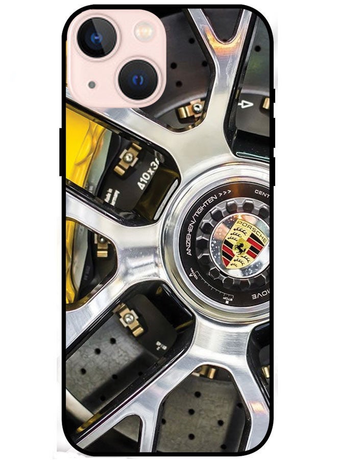 EYE CATCH Protective Case Cover For Apple iPhone 13 Mini Porsche Wheel  - Image 1