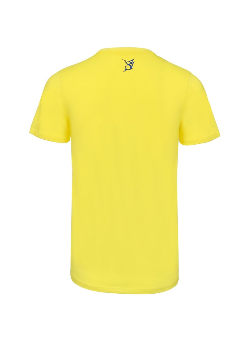BOB MARLIN - Marlin Premium Tshirt One Love For Fishing Bm Yellow - Image 1