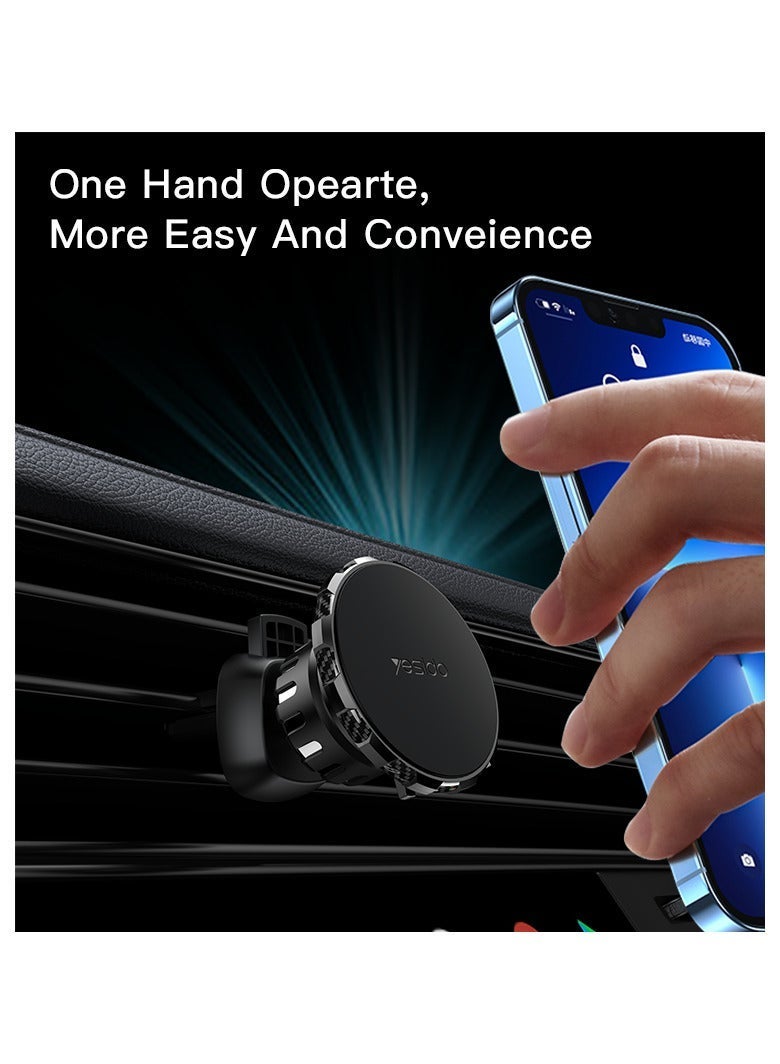 Yesido C159 360Â° Magnetic Car Phone Holder with 20 Strong Magnets Suction Cup & Air Vent Mount - Image 3