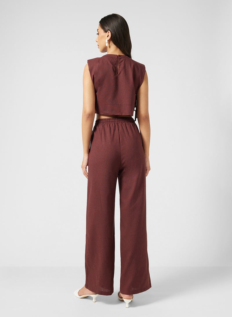 ELLA Cropped Top & Pant Set - Image 2