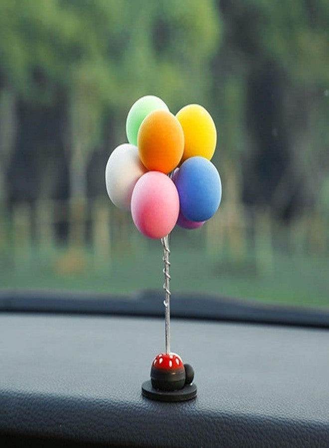 Sluswallow Colorful Auto Ornaments Balloon, Lovely Balloon Dashboard Decoration, Multicolour Car Accessories, Car Interior Supplies, Decorations - Image 1