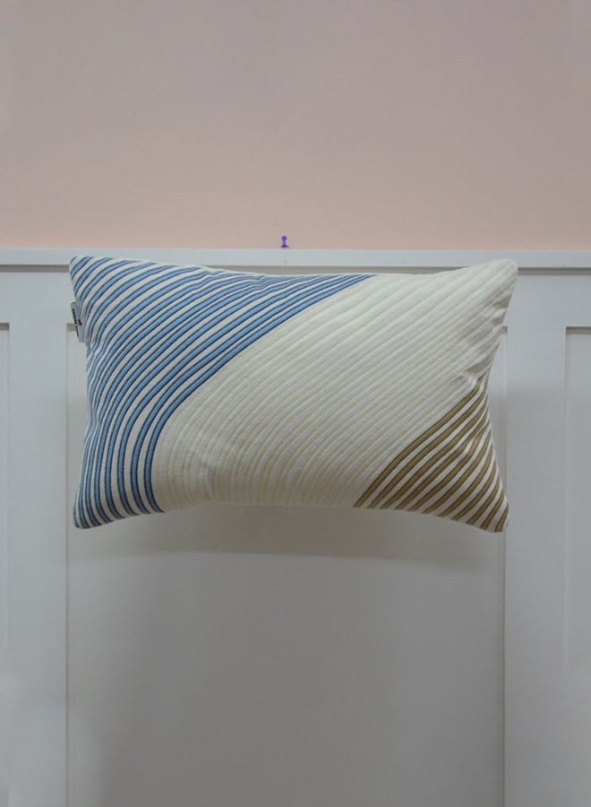 DANUBE HOME Gleam Cotton Velvet Cushion Decorative Sofa Throw Pillow Covers Luxury Style Cushion Case Pillow With Aari Work Machine Embed 30X50Cm - Image 1