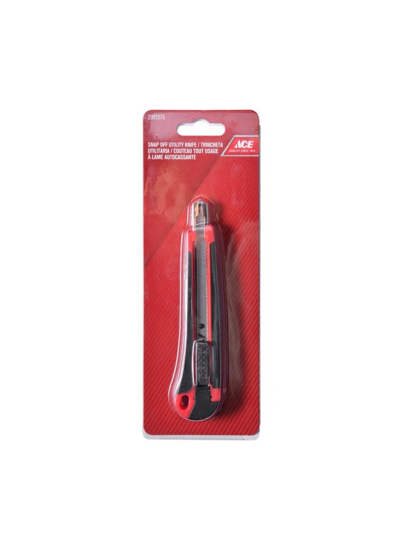 ACE Carbon Steel Snap-Off Utility Knife WComfortgrip 9mm 