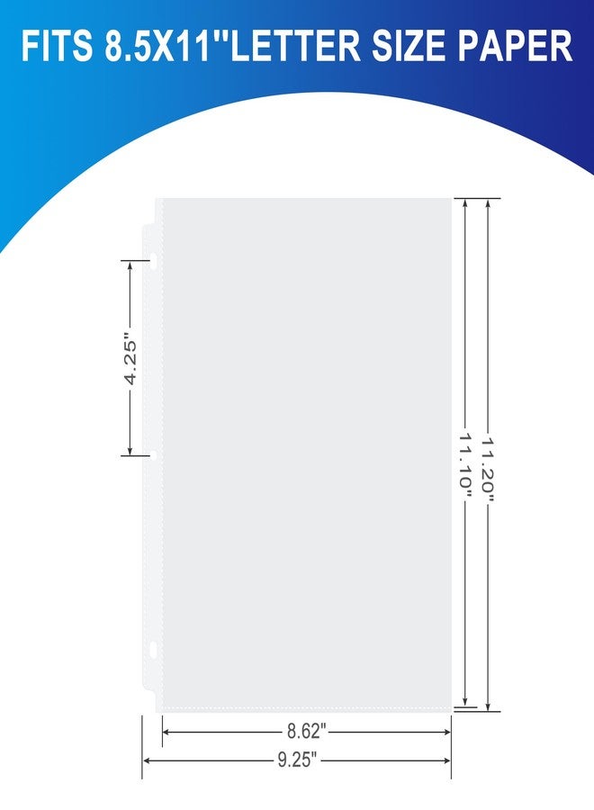 Aegero 65 Pack Clear Sheet Protectors, 8.5 x 11 inch Page Protectors for 3 Ring Binder,Top Loading Paper Protector for Documents and Photos,Letter Size - Image 2