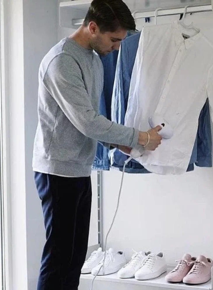 Denx DX3002 Portable Steam Iron – 1500W, Stainless Steel Soleplate, 4 Interchangeable Heads, Travel Bag Included - Image 4