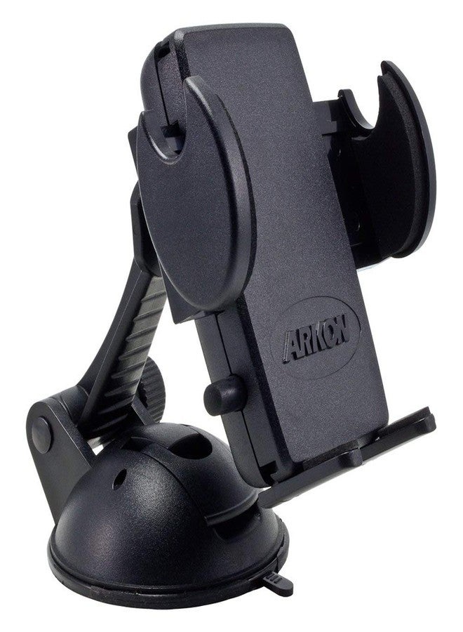 ARKON Mounts Windshield or Dash Car Mega Grip Phone Holder Mount | Universal Phone Fit | Adjustable Angle | Strong Windshield Suction | Compatible with iPhone, Galaxy, Note, Pixel, and more - Image 1