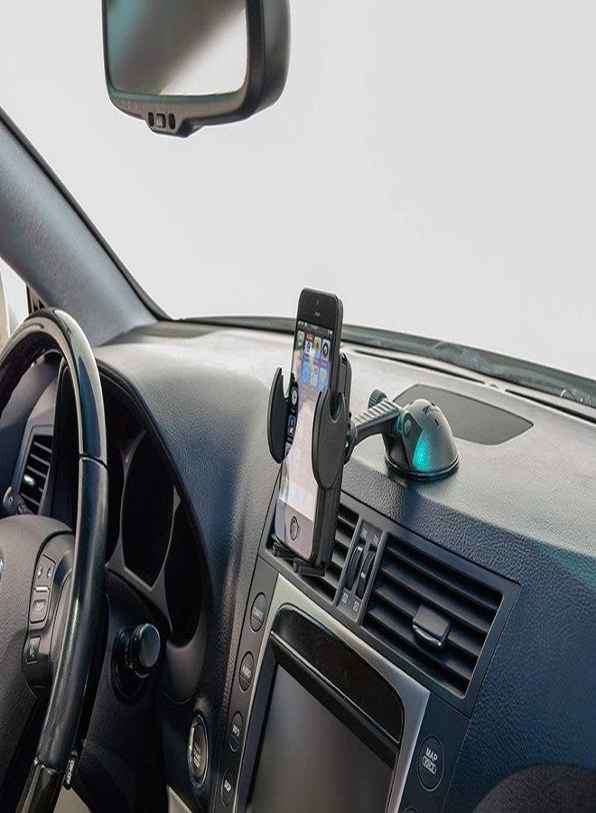 ARKON Mounts Windshield or Dash Car Mega Grip Phone Holder Mount | Universal Phone Fit | Adjustable Angle | Strong Windshield Suction | Compatible with iPhone, Galaxy, Note, Pixel, and more - Image 3
