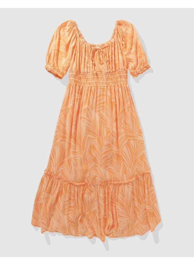 امريكان ايجل فستان متوسط الطول بطبعة استوائية - Image 3