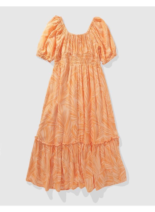 امريكان ايجل فستان متوسط الطول بطبعة استوائية - Image 2