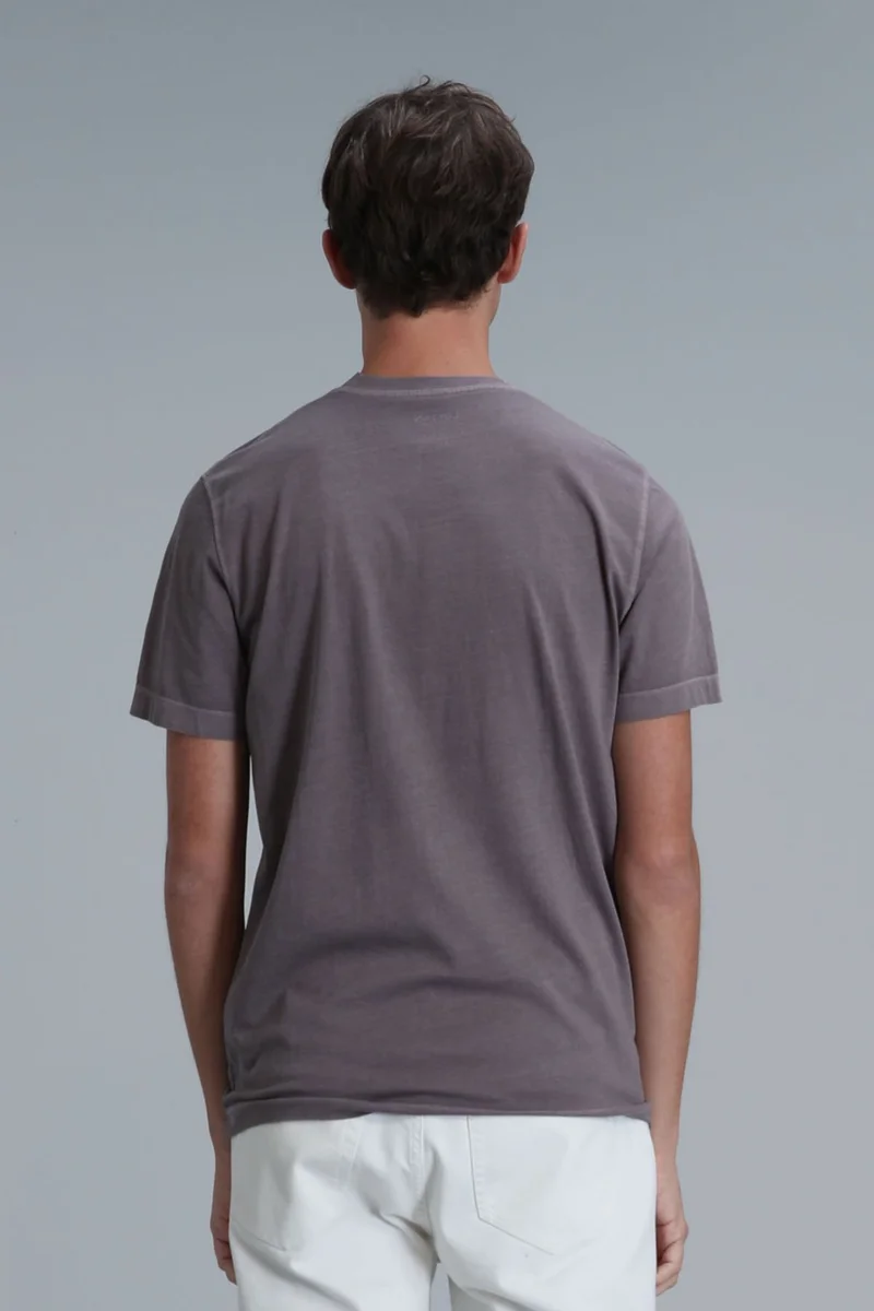 Lufian Men's Sarder Basic T-Shirt 111020216 Mink