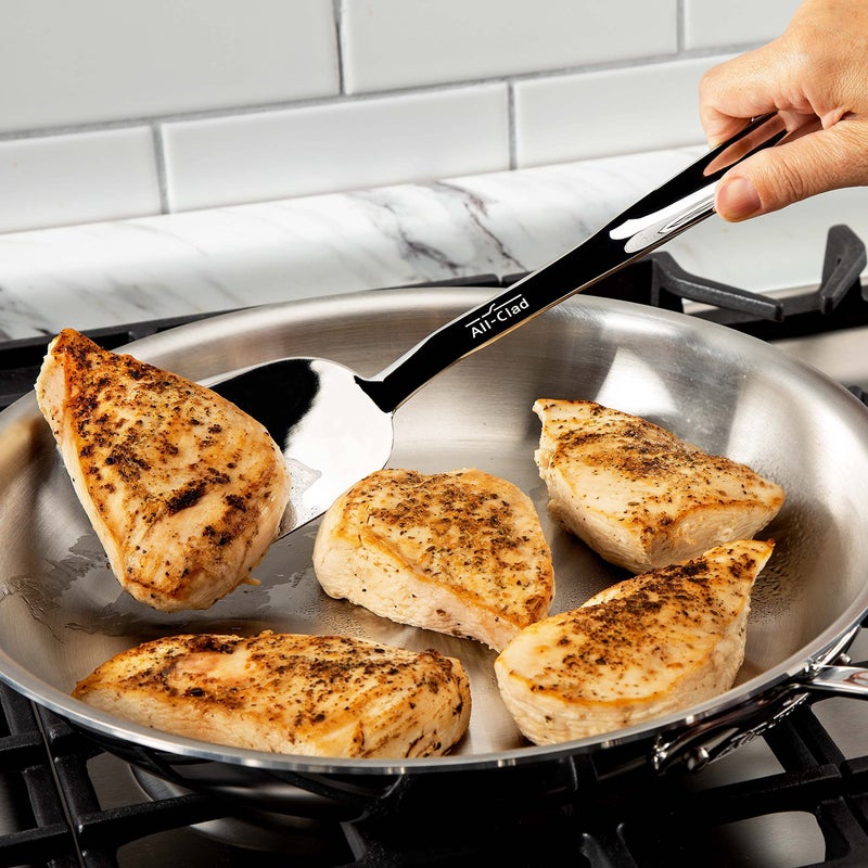 All-Clad Specialty Stainless Steel Kitchen Gadgets Turner Kitchen Tools, Kitchen Hacks Silver - Image 2