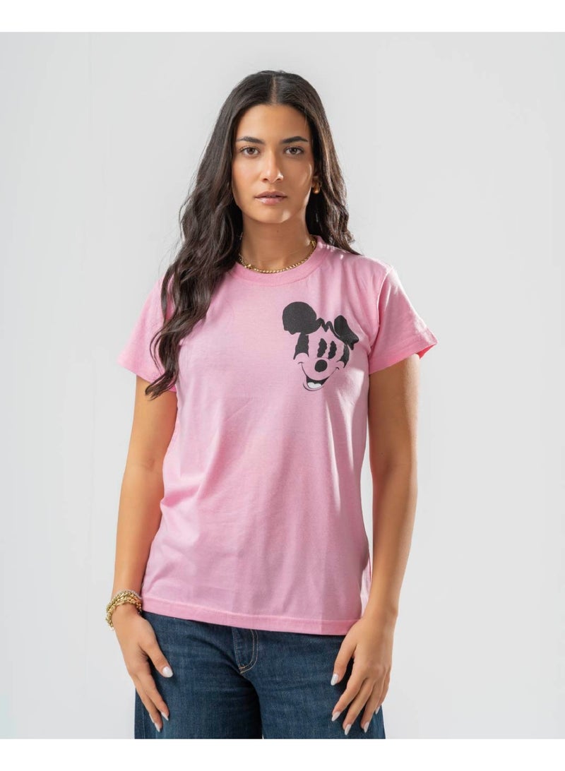 Arafa Double Printed Women's Short Sleeve T-shirt soft, breathable cotton 