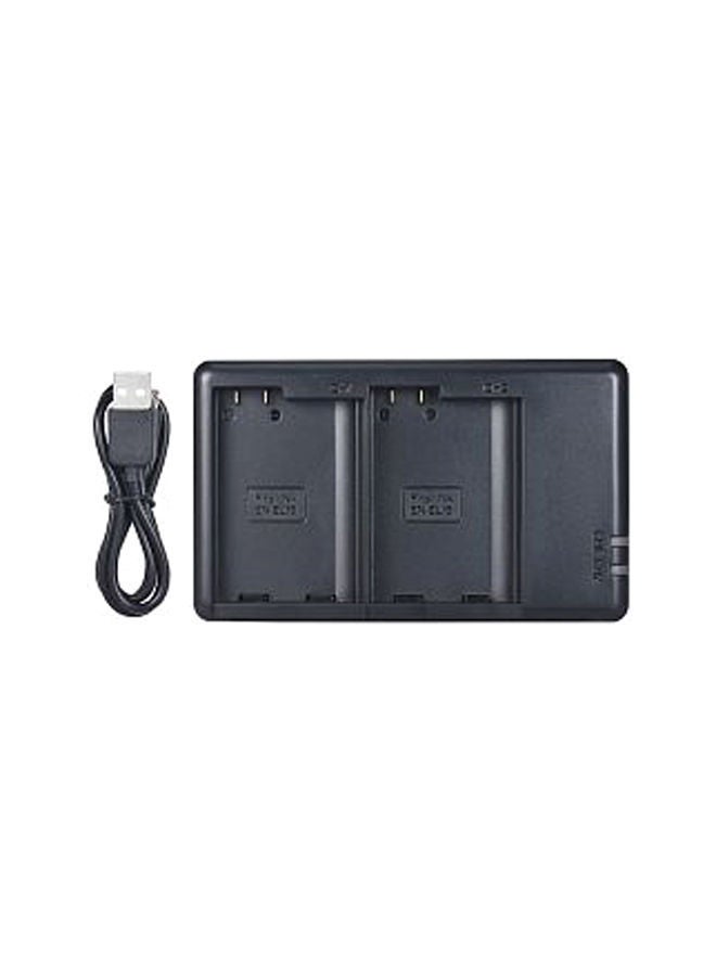 NIBEMINENT 2-Channel Micro USB Camera Battery Charger For Nikon EN-EL15 Black  - Image 1