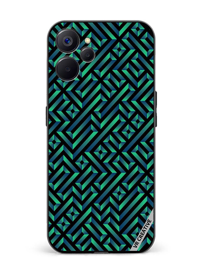 VR CREATIVE Protective Case Cover For Realme 10 5G Geometric Pattern Design Multicolour - Image 1