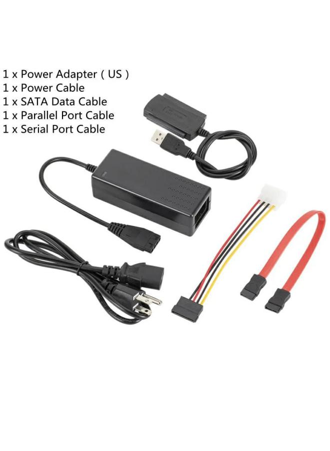 3 In 1 SATA To USB IDE 2.5 3.5 HDD SSD Hard Drive Adapter-Color:US US - Image 3