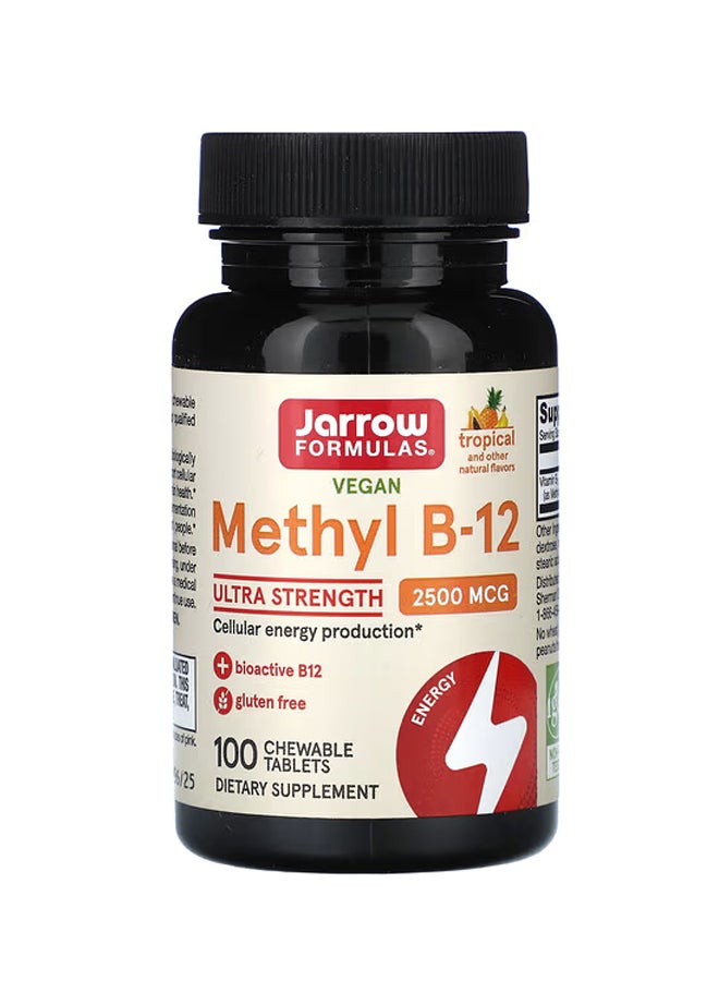 jarrow formulas Methyl B-12 Tropical 2500 mcg 100 Chewable Tablets