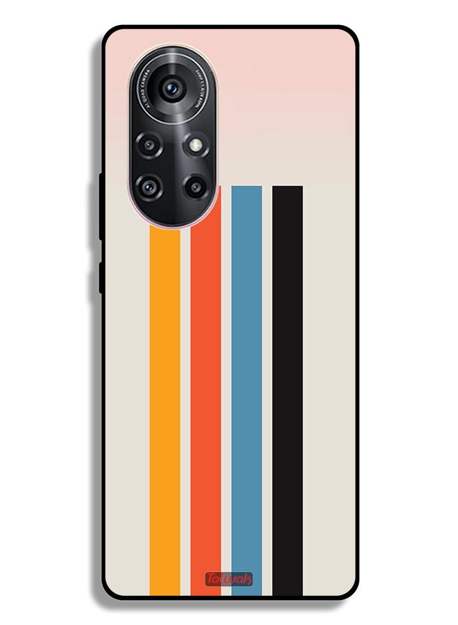 Tolwak Huawei nova 8 Pro 4G Protective Case Cover Straight Lines Pattern - Image 2