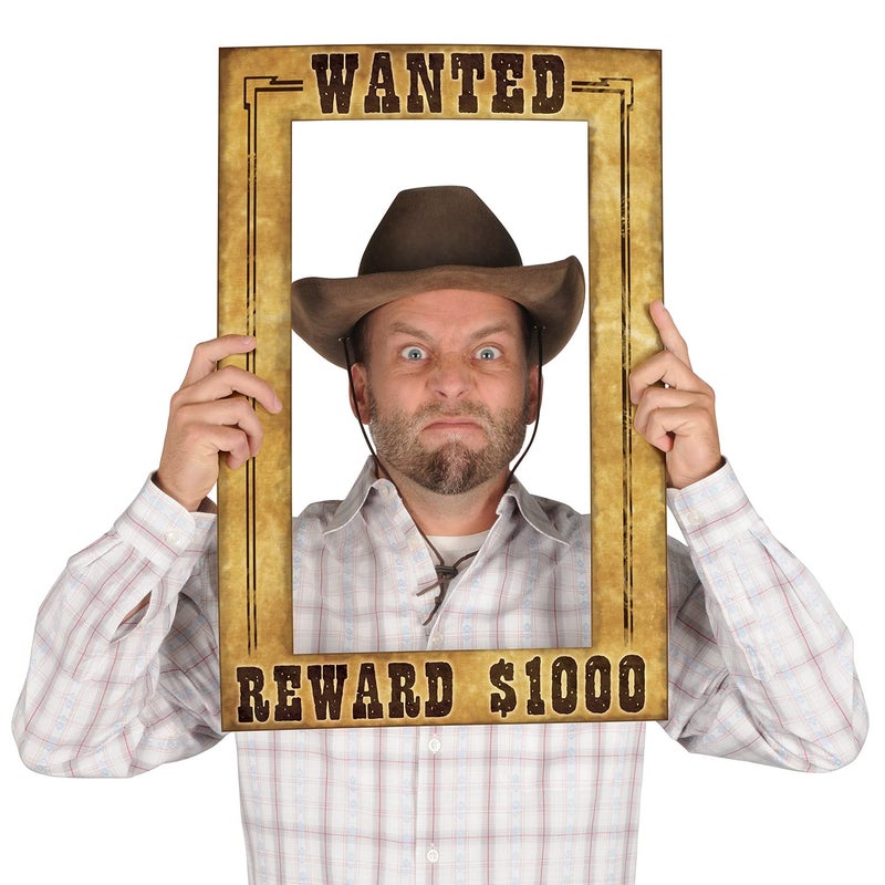 Beistle Western Wanted Photo Fun Frame - Image 3