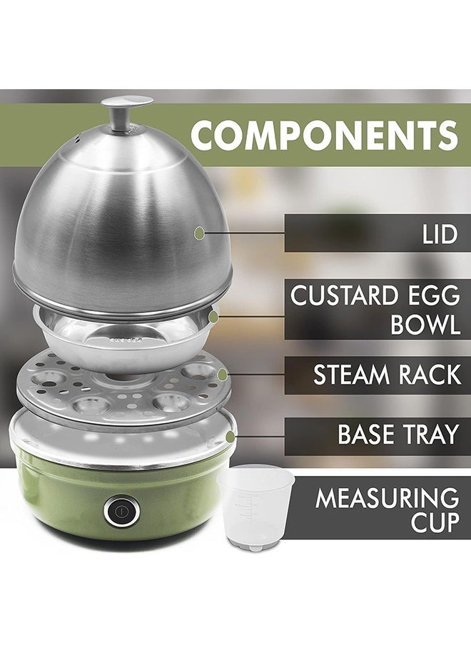 Arabest Premium Egg Boiler Cooker Steamer, Perfect for Soft Medium & Poached Hard Boiled Eggs Omelette Maker, Free Measuring Water Cup, Stainless Steel 3-in-1 7 Egg Capacity, Auto Cut-Off Feature  - Image 5