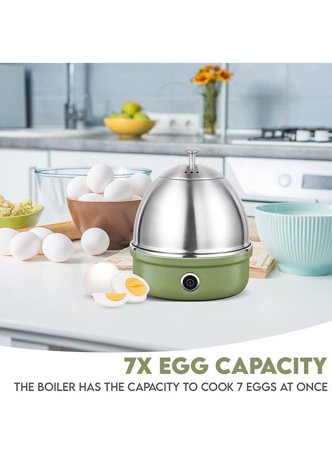 Arabest Premium Egg Boiler Cooker Steamer, Perfect for Soft Medium & Poached Hard Boiled Eggs Omelette Maker, Free Measuring Water Cup, Stainless Steel 3-in-1 7 Egg Capacity, Auto Cut-Off Feature  - Image 4