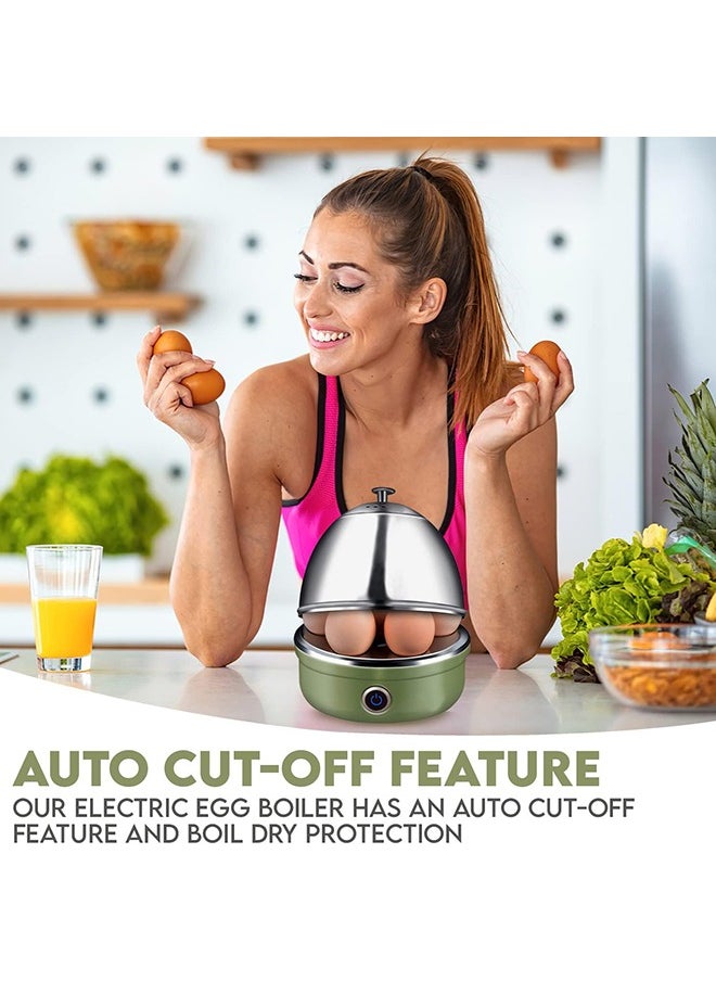 Arabest Premium Egg Boiler Cooker Steamer, Perfect for Soft Medium & Poached Hard Boiled Eggs Omelette Maker, Free Measuring Water Cup, Stainless Steel 3-in-1 7 Egg Capacity, Auto Cut-Off Feature  - Image 3