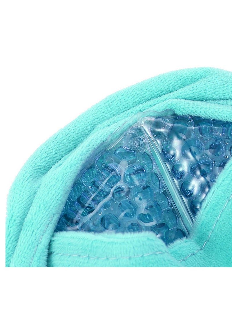 2-Pieces Hot Cold Plush Breast Gel Bead Packs for Breastfeeding, Nursing Pain, Mastitis - Image 4