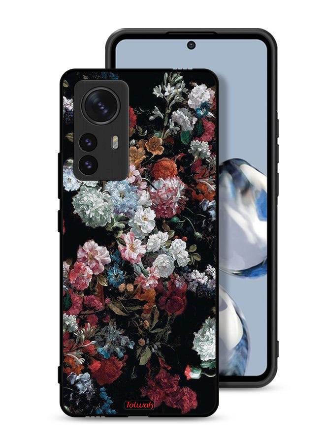 Tolwak Xiaomi 12 Pro Protective Case Cover Vintage Roses - Image 1