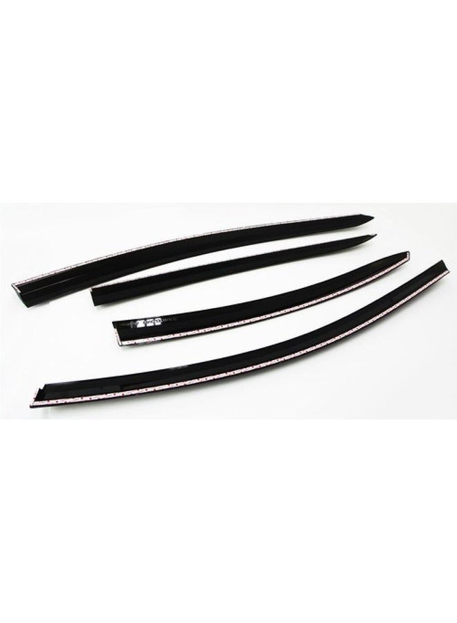 Hyundai Elantra Window Vent Visor 2012–2015 Side Rain Guard Wind Deflector Sun Shade Air Flow Enhancement OEM Style - Image 3