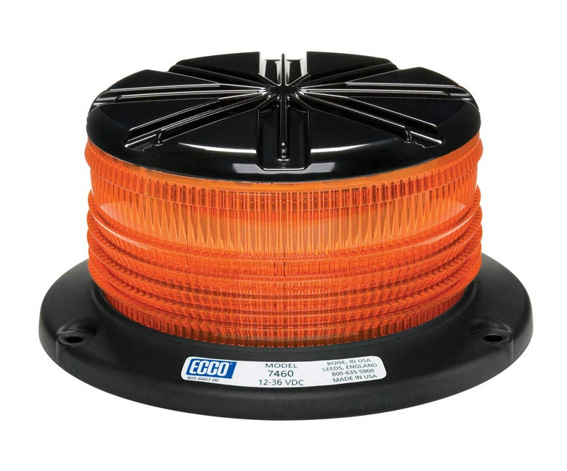 ECCO LED Beacon 3 Inch LED Beacon Warning Flash Amber Light 24W 12V 24V for Industrial Vehicles Applications Tractor Forklift Excavator, 5 Year Warranty - Image 4