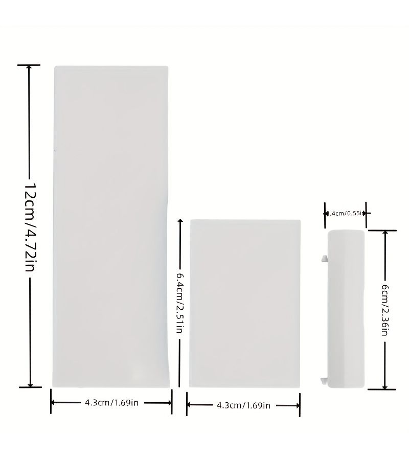 White Wii Card Cover Battery Door Host Replacement Three In One Door Set - Image 2