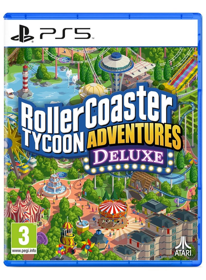 Atari RollerCoaster Tycoon Adventures Deluxe for PS5 - Theme Park Simulation Game - playstation_5_ps5 - Image 1