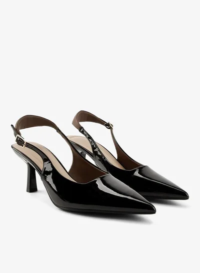 Flora Bella By Shoexpress Solid Pointed Toe Shoes with Buckle Closure and Stiletto Heels