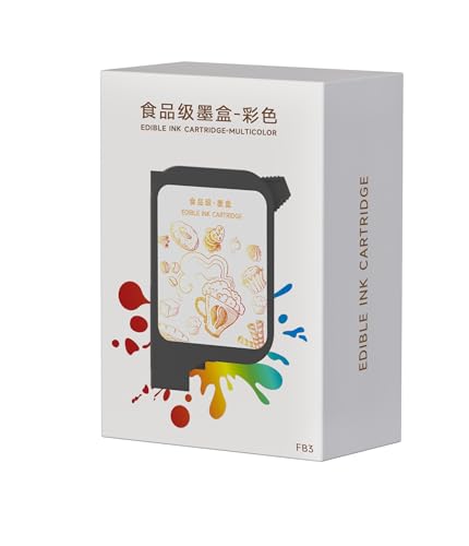 EVEBOT Color Coffee Printer Ink Cartridge Replacement for EB-FC1, Printing Colorful Patterned Coffee Latte Art on Mother's Day Birthday, EB-FC1 Fancy Box (Color) - Image 1