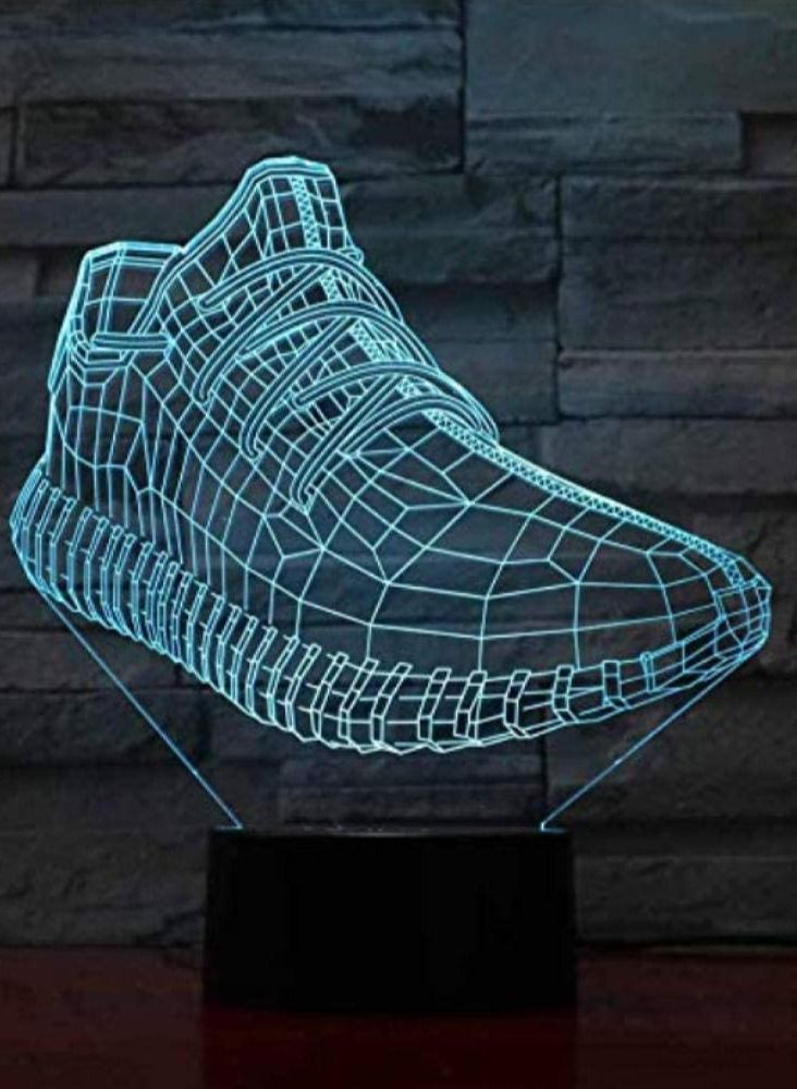 الثقة كي ليلة ضوء 3D الصمام النمذجة الأحذية ليلة الخفيفة 7 تغيير لون الغلاف الجوي الجدول مصباح الرياضة غرفة نوم الديكور النوم ضوء هدية زخرفة الأثاث - Image 4