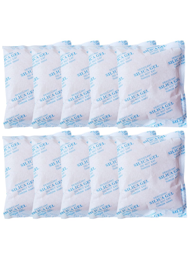 HomarKet Moisture Absorbers 10 Packs 100 Gram Silica Gel Packs Desiccant Dehumidifier Packs Premium Desiccant Packets for Storage Color Indicating Silica Gel for Spices Jewelry Shoes and Electronic0 - Image 1