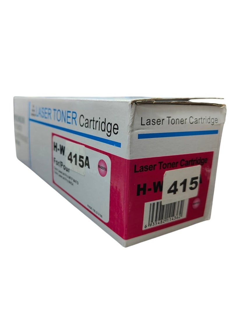 Toner Cartridge Toner Cartridge 415A 415X W2030A W2030X Color LaserJet Pro MFP M479fdw M454dw M479fdn M479dw M479fnw M479 M454dn M454 (Magenta)  - Image 1