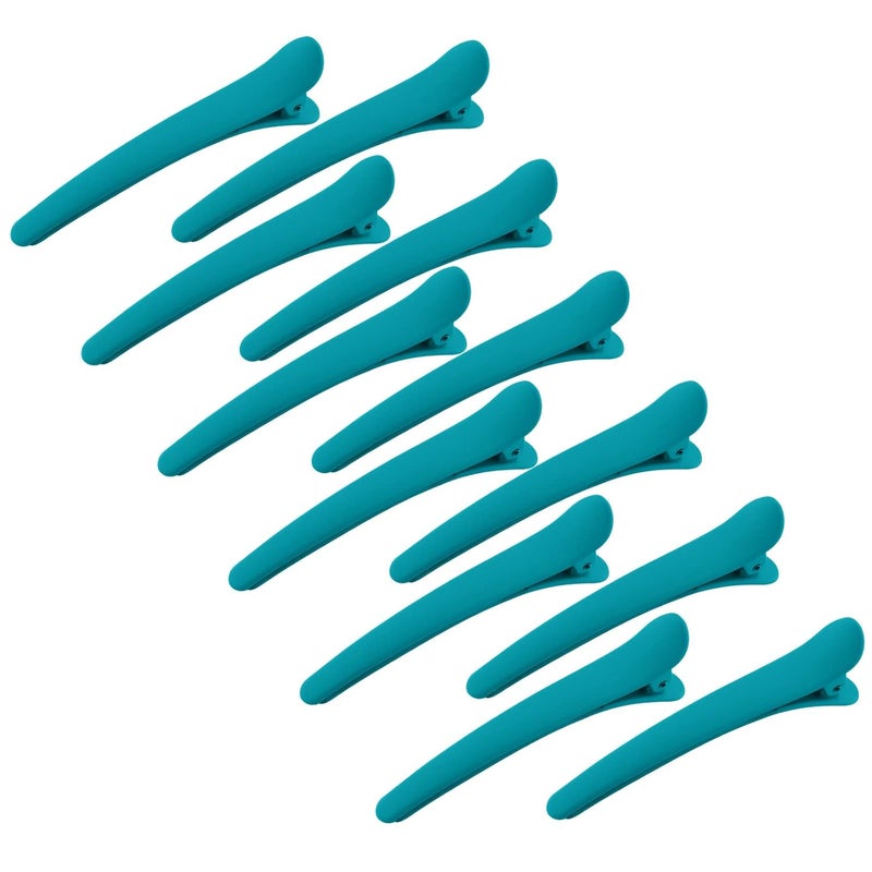YISSION 12 PCS 31 Inch Matte Alligator Duck Billed Hair Clips for Styling Sectioning No Crease Hair Barrettes and Accessories for Women Girls Blue