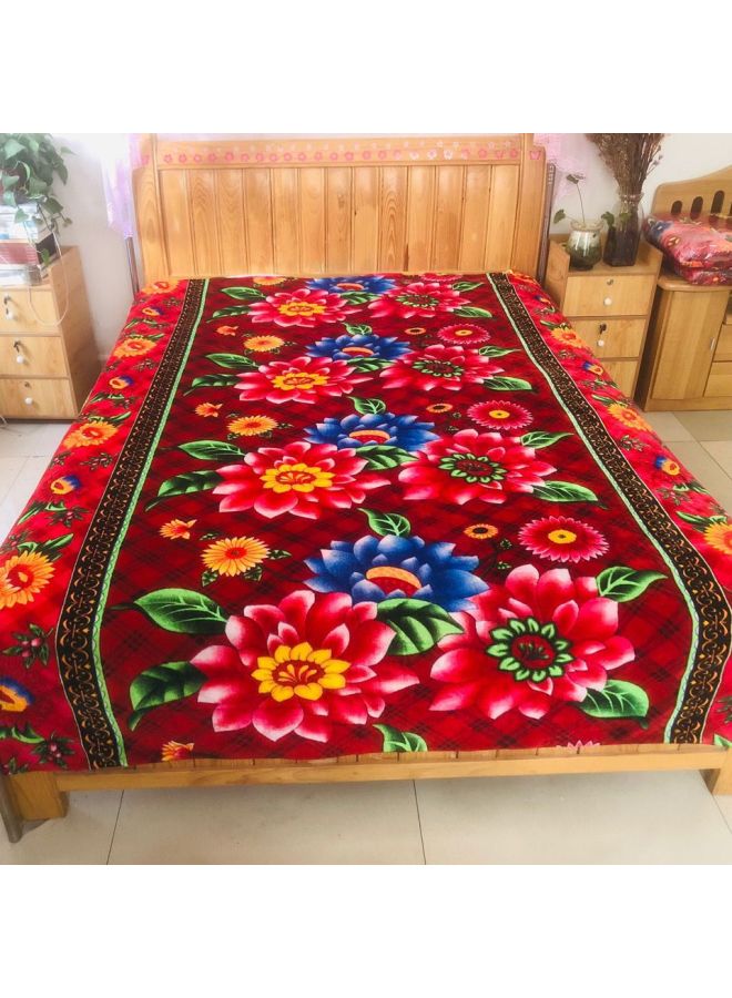 Golden Velvet Thickened Soft Warm Quilt Cover Extra Thick Fleece-lined Warm Bed Sheet Four Seasons Home Warm Quilt Zhao Zhizhou-Color:Heart Lotus Heart (extra Thick, Soft And Velvet) ✈-Specifications:Quilt Cover 2m Wide X 2.3m Long ( 1.55kg )✈  - Image 3