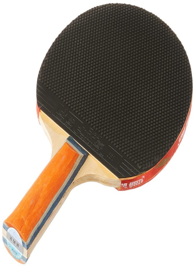 دي إتش أس مضرب تنس خشبي DHS A1003 مع كرة تنس 40 مم، 3 نجوم برتقالي (علبة من 72 قطعة) وغطاء مضرب تنس خشبي RC103 أحمر - Image 4