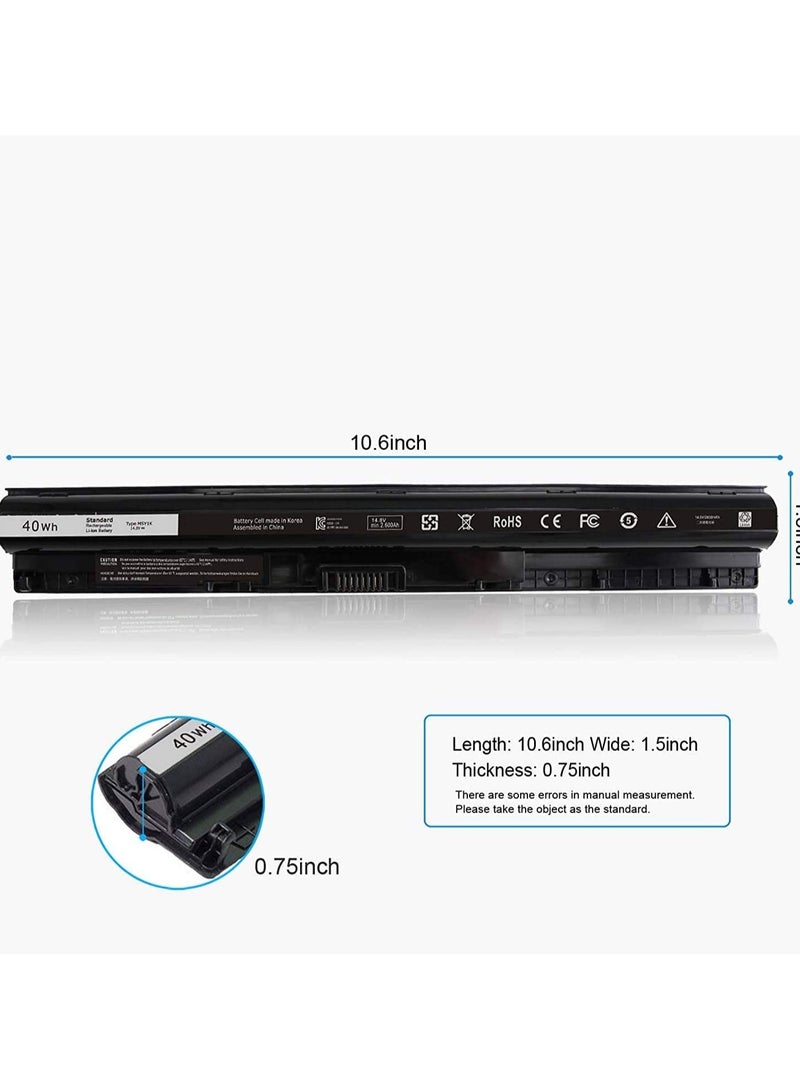 erorex 14.8V 40Wh M5Y1K Laptop Battery for Dell Inspiron 15 5000 3000 Series 5559 5566 5558 5555 17 5758 5759 5755 5551 3551 3552 3558 14 3451 3452 5458 P51F P47F P63F P64G GXVJ3 453-BBBP HD4J0 WKRJ2 - Image 5