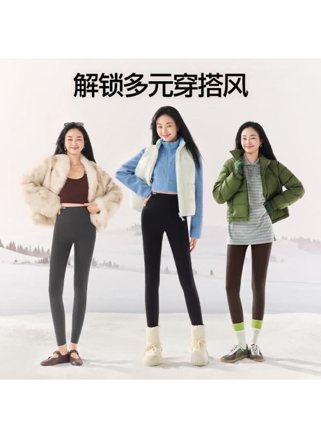 Siinsiin Yang Mi Style 6.0pro Shark Pants Autumn Winter Women's High-waist Slimming Fleece-lined Yoga Leggings
