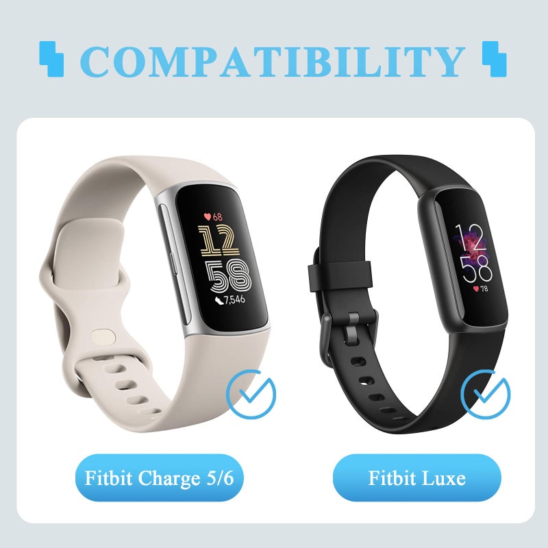 AK Charger for Fitbit Charge 6 / Charge 5 / Luxe, Anti-Slip Charging Stand Dock with USB Fast Charger Cable Cord,4.4ft/135cm - Image 3