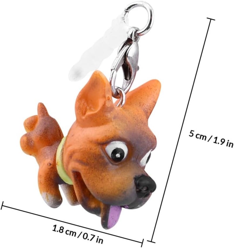 Kichvoe 3.5mm Universal Dog Cartoon Dust Plug Phone Charms 6pcs Set Anti-dustproof Headphone Port Covers for Smartphones Portable Mobile Accessories Style Color - Image 2