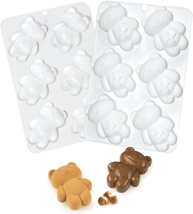 mostsom 3D Bear Shape Silicone Molds for Baking Mousse Cake, Fondant Mold, French Dessert, Pastry Chocolate Mould, Soap, and Ice Cream, Baking Mold for Cakes (B_ Bear) - Image 5