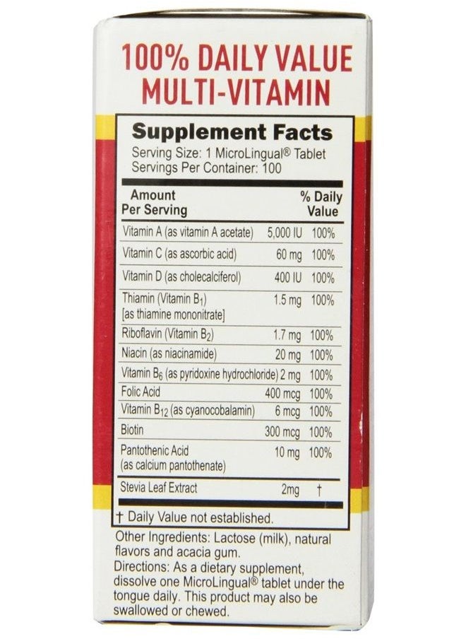 Superior Source One Daily Multi Vitamin (100 Tablets)  - Image 2