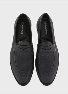Robert Wood Faux Leather Formal Slip Ons  - Image 4